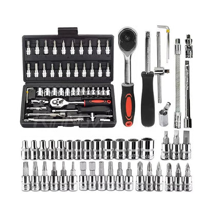 Juego de dados 1/4 con 46 pz